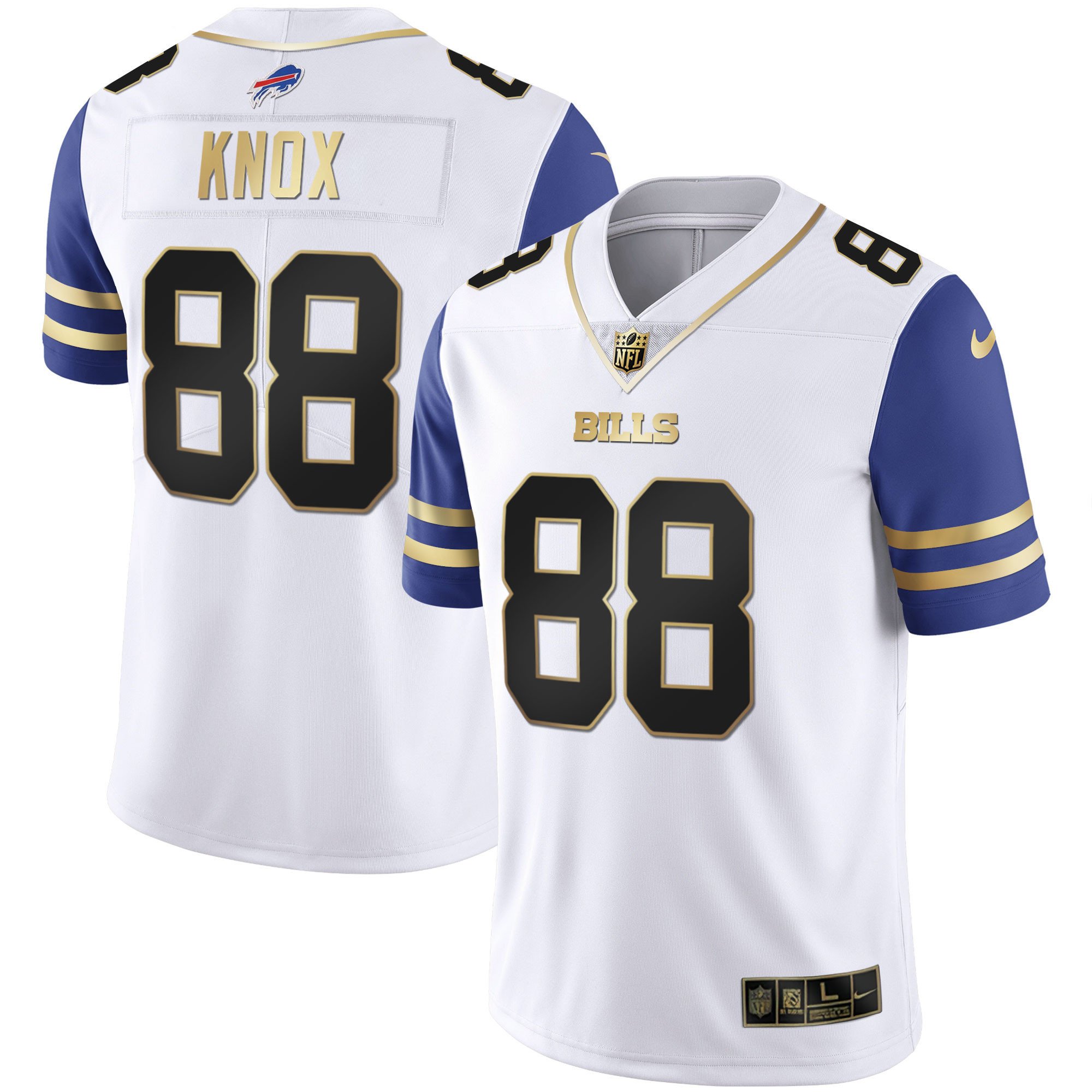 Men's Bills Alternate Vapor Black Gold & Black Inverted Limited - All Stitched - Image 28