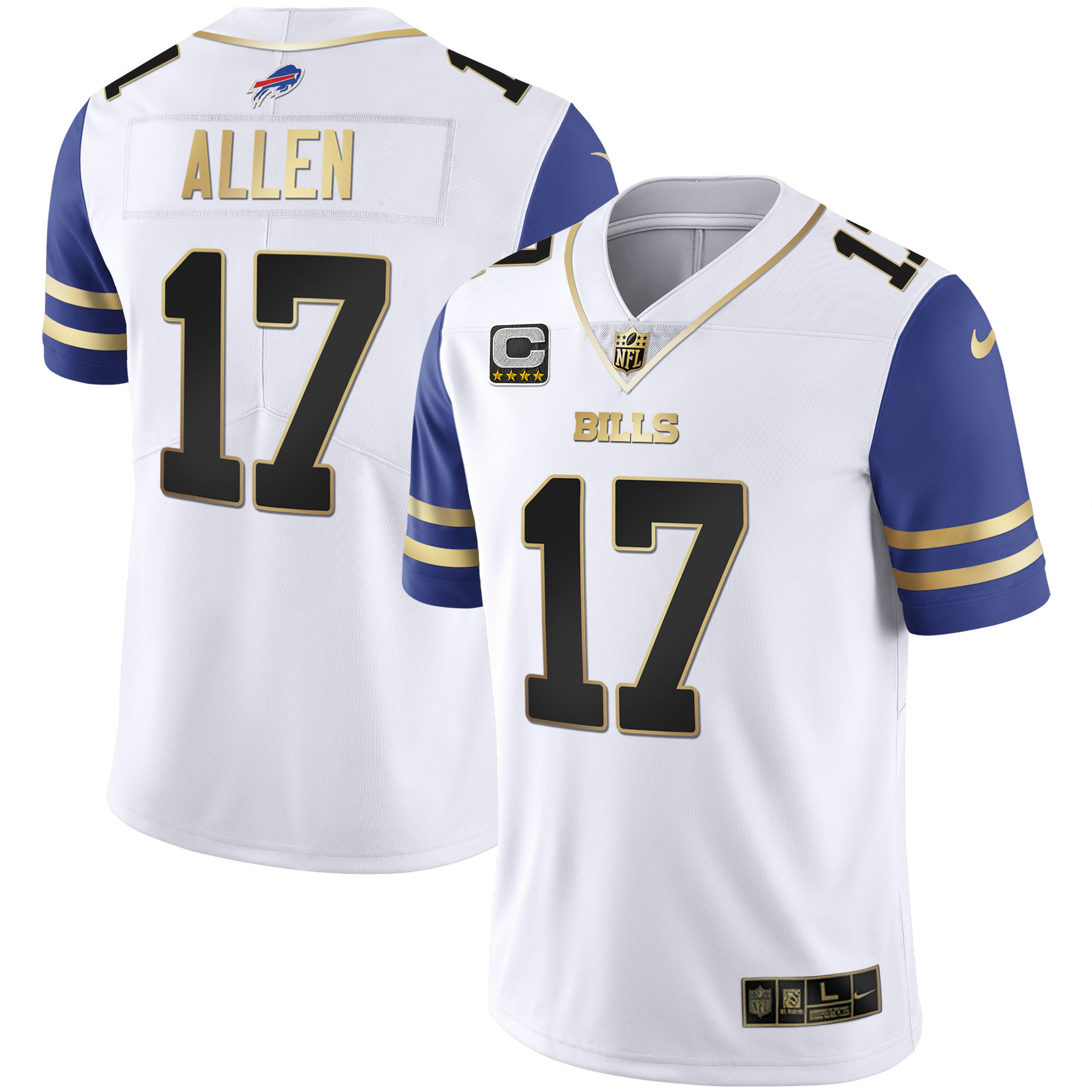 Men's Bills Alternate Vapor Black Gold & Black Inverted Limited - All Stitched - Image 25