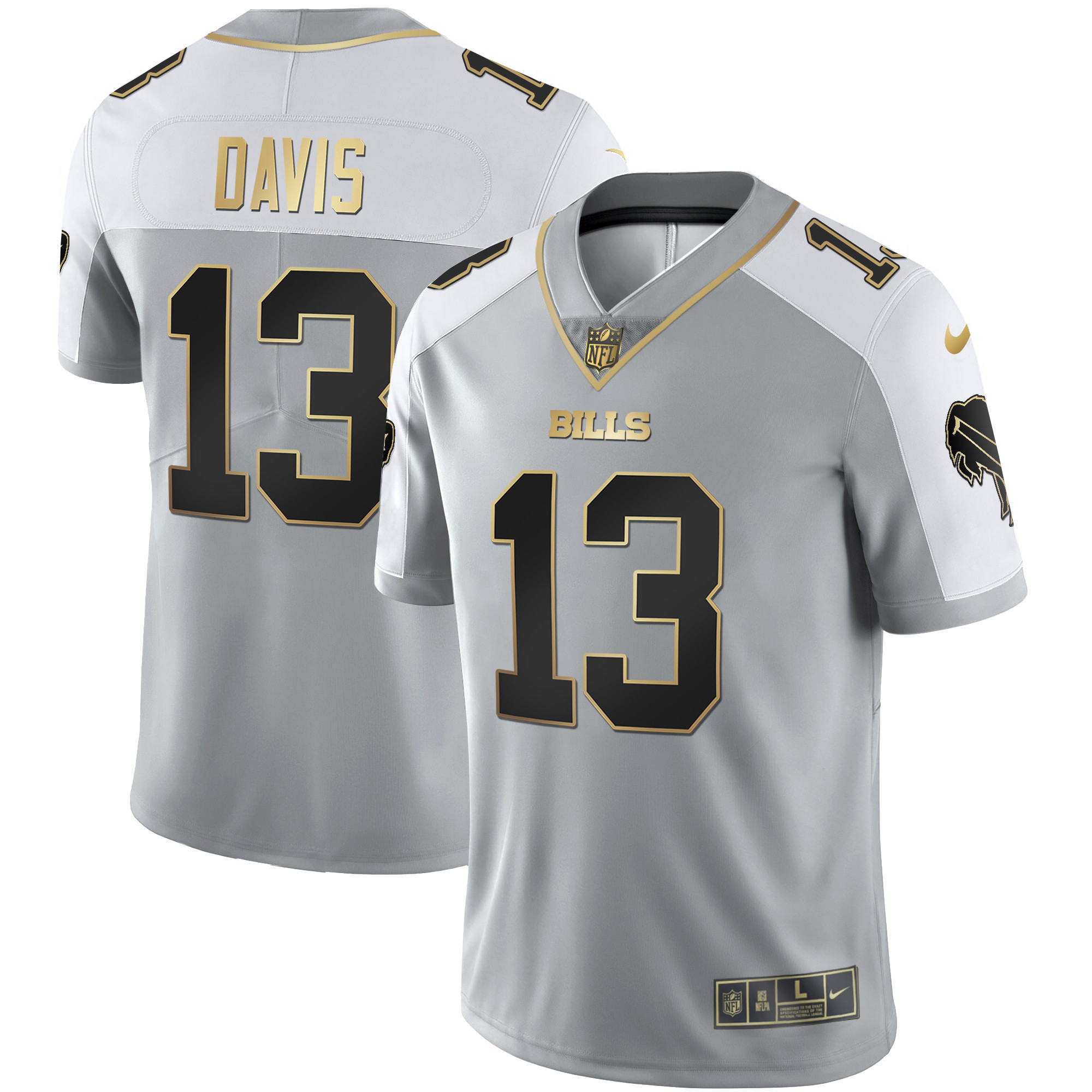 Men's Bills Alternate Vapor Black Gold & Black Inverted Limited - All Stitched - Image 47