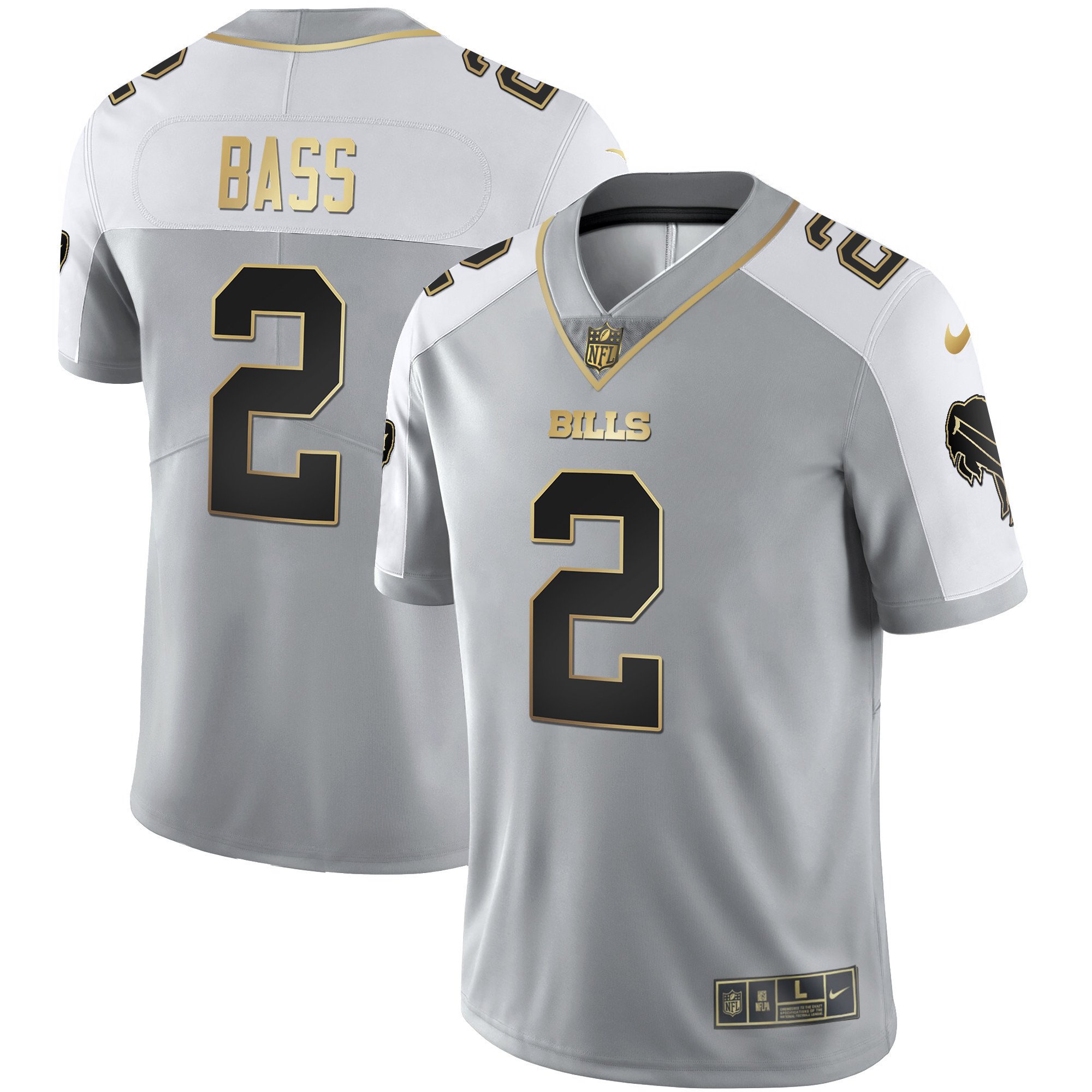 Men's Bills Alternate Vapor Black Gold & Black Inverted Limited - All Stitched - Image 48