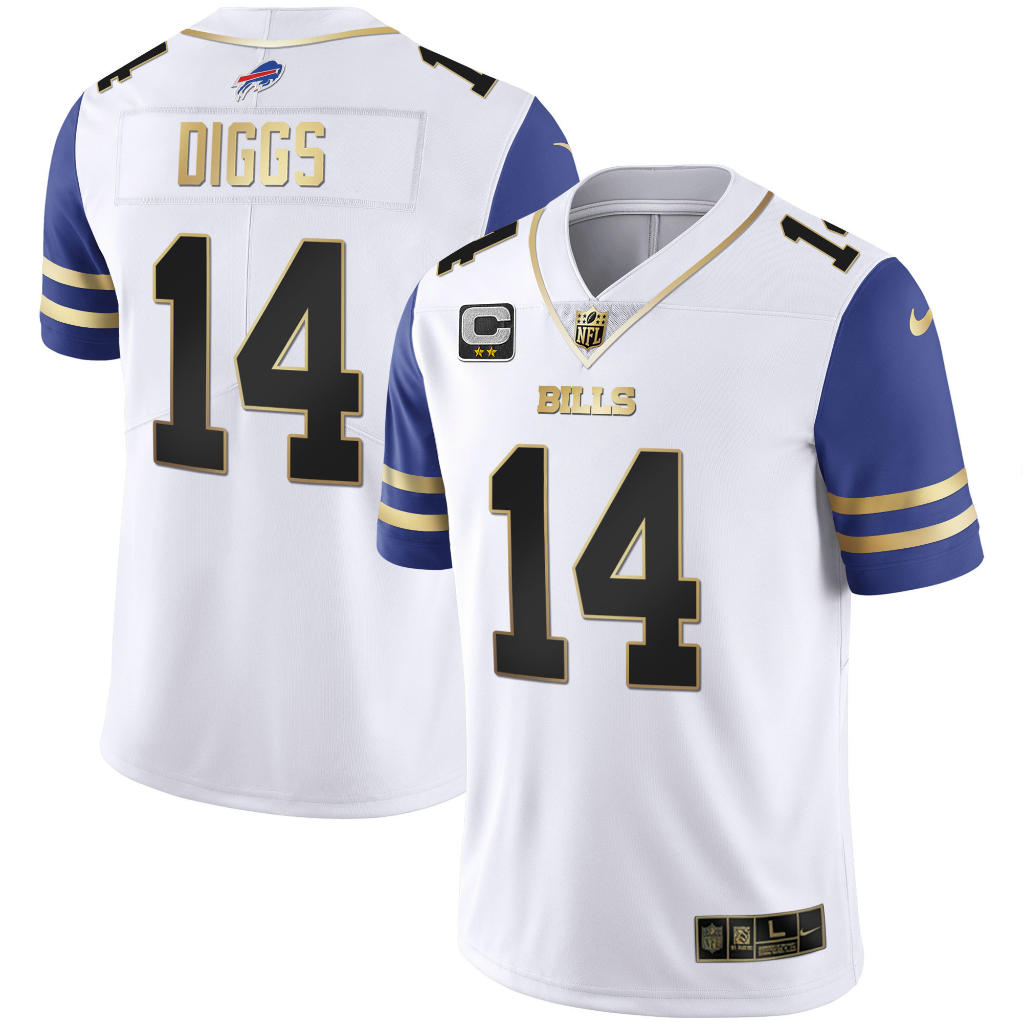 Men's Bills Alternate Vapor Black Gold & Black Inverted Limited - All Stitched - Image 26