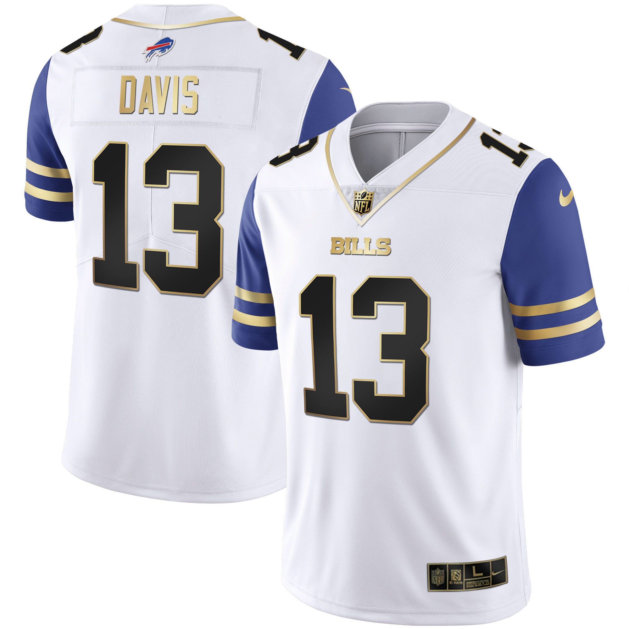 Men's Bills Alternate Vapor Black Gold & Black Inverted Limited - All Stitched - Image 31