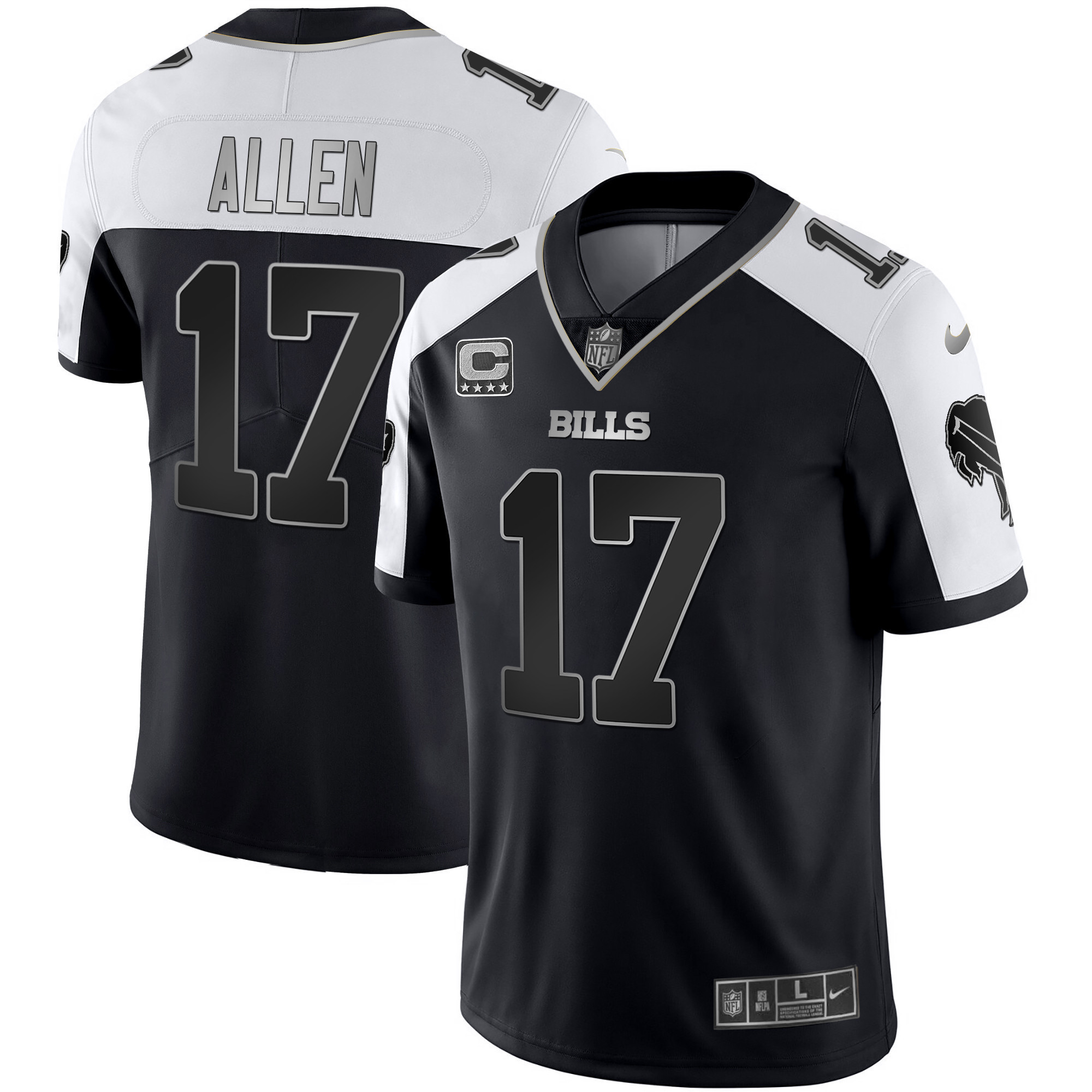Men's Bills Alternate Vapor Black Gold & Black Inverted Limited - All Stitched - Image 33