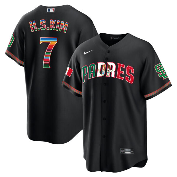 Men's San Diego Padres Mexico Cool Base Limited Jersey V2 - All Stitched - Image 11