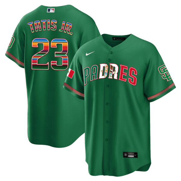 Men's San Diego Padres Mexico Cool Base Limited Jersey V2 - All Stitched - Image 22