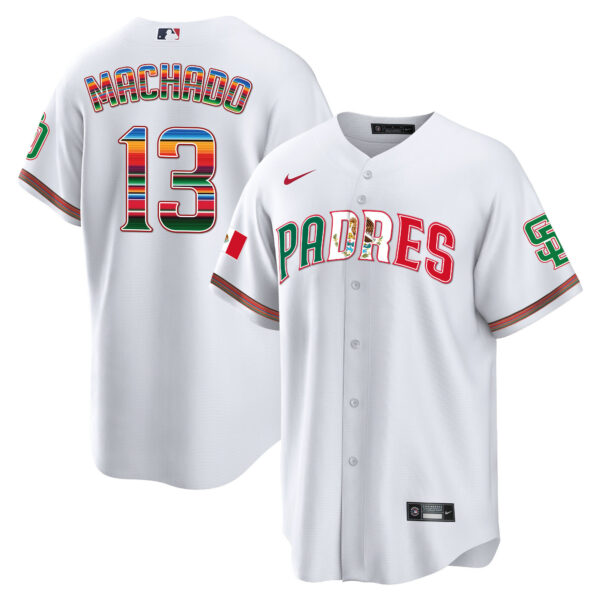 Men's San Diego Padres Mexico Cool Base Limited Jersey V2 - All Stitched - Image 2