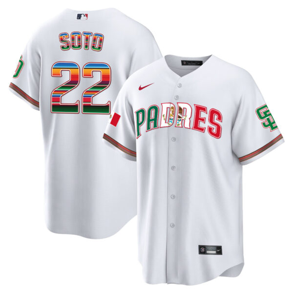 Men's San Diego Padres Mexico Cool Base Limited Jersey V2 - All Stitched - Image 3