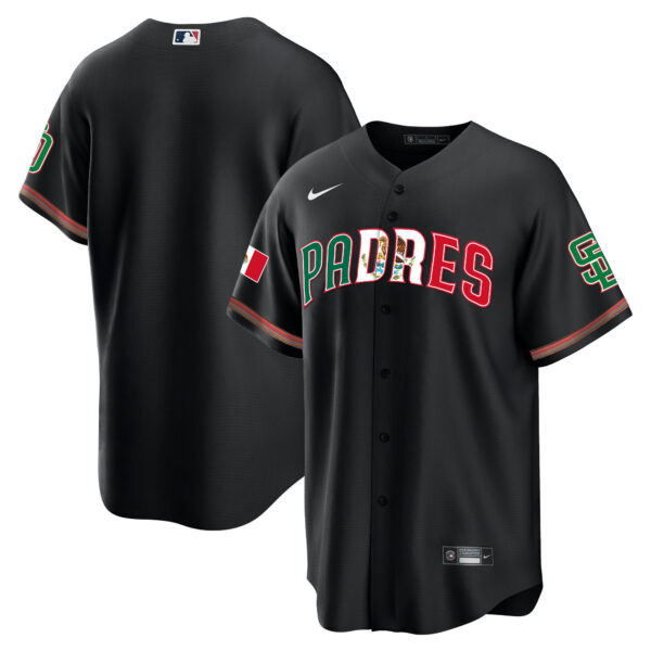 Men's San Diego Padres Mexico Cool Base Limited Jersey V2 - All Stitched - Image 14