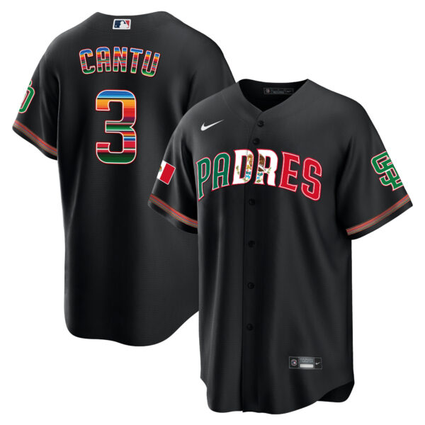 Men's San Diego Padres Mexico Cool Base Limited Jersey V2 - All Stitched - Image 13