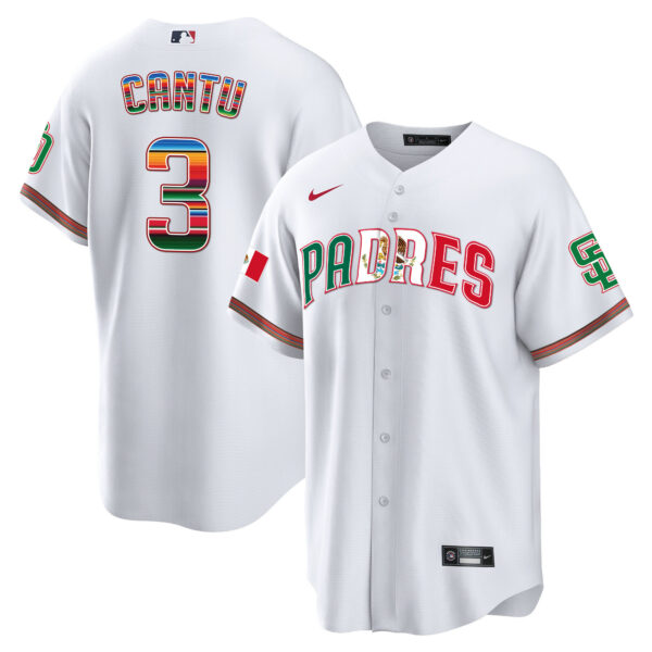 Men's San Diego Padres Mexico Cool Base Limited Jersey V2 - All Stitched - Image 6