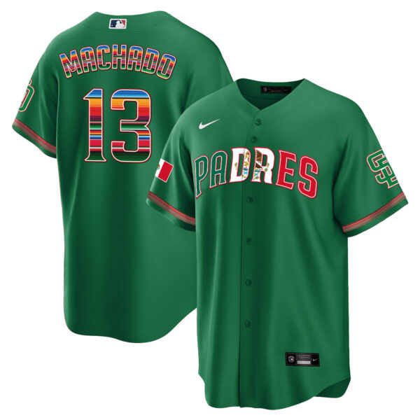Men's San Diego Padres Mexico Cool Base Limited Jersey V2 - All Stitched - Image 23