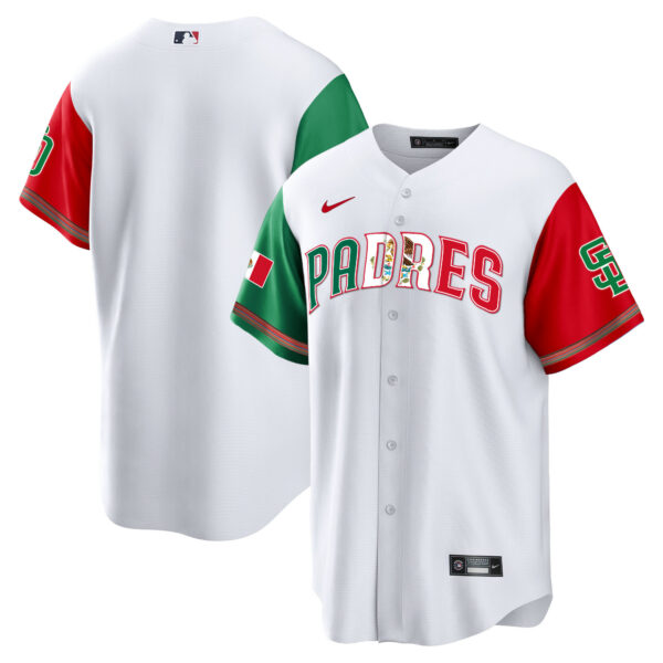 Men's San Diego Padres Mexico Cool Base Limited Jersey V2 - All Stitched - Image 42