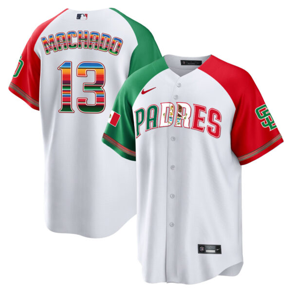 Men's San Diego Padres Mexico Cool Base Limited Jersey V2 - All Stitched - Image 30