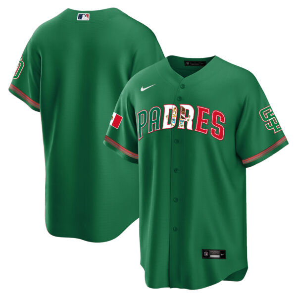 Men's San Diego Padres Mexico Cool Base Limited Jersey V2 - All Stitched - Image 28