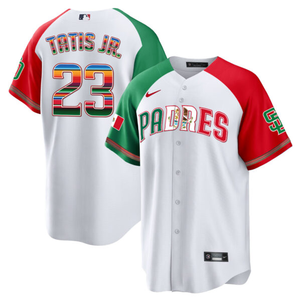 Men's San Diego Padres Mexico Cool Base Limited Jersey V2 - All Stitched - Image 29