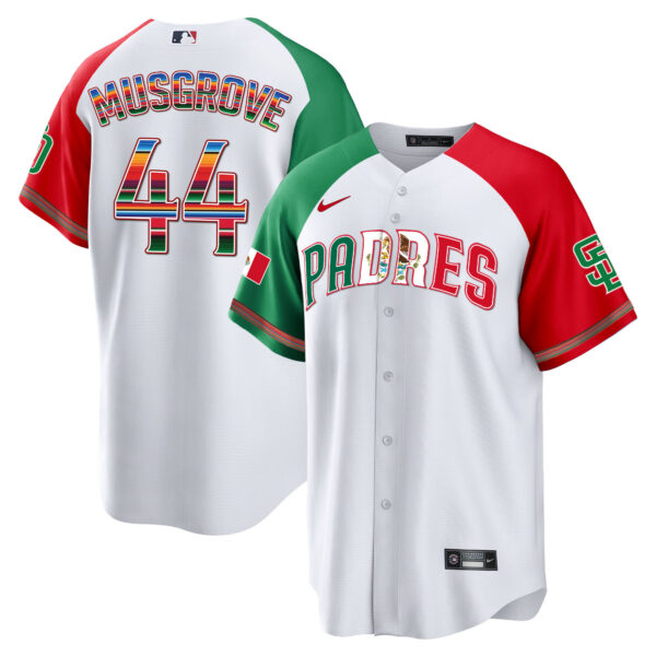 Men's San Diego Padres Mexico Cool Base Limited Jersey V2 - All Stitched - Image 33