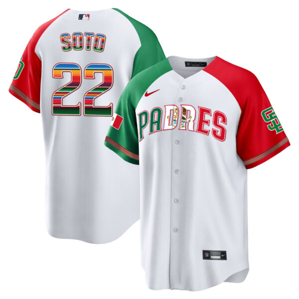 Men's San Diego Padres Mexico Cool Base Limited Jersey V2 - All Stitched - Image 31