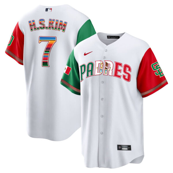 Men's San Diego Padres Mexico Cool Base Limited Jersey V2 - All Stitched - Image 39