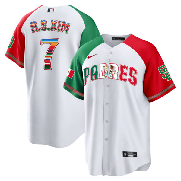 Men's San Diego Padres Mexico Cool Base Limited Jersey V2 - All Stitched - Image 32