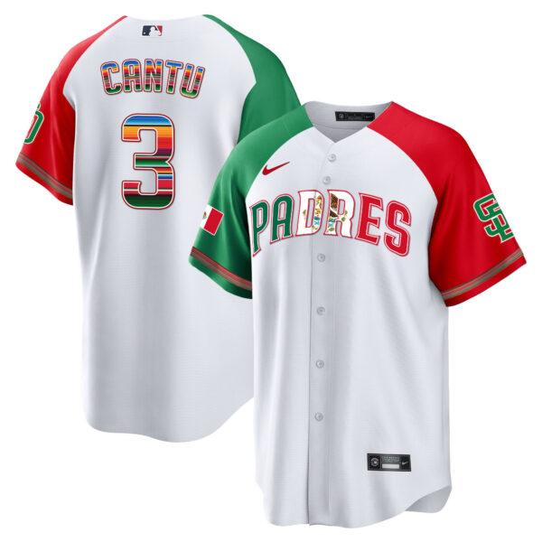 Men's San Diego Padres Mexico Cool Base Limited Jersey V2 - All Stitched - Image 34