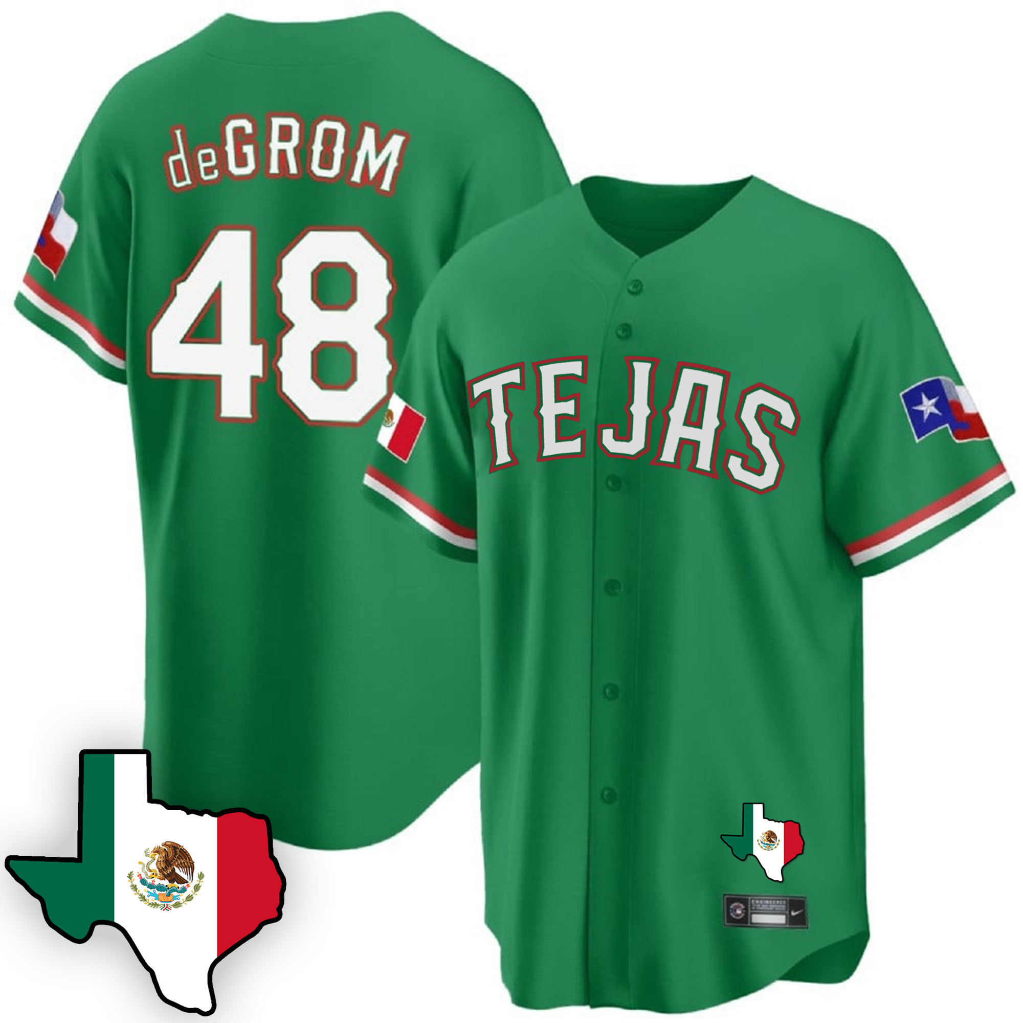 Men's Texas Rangers Mexican Cool Base Jersey V3 - All Stitched - Image 23