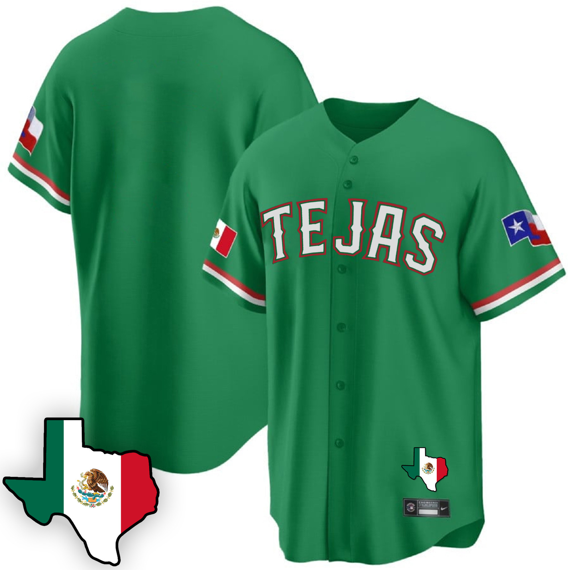 Men's Texas Rangers Mexican Cool Base Jersey V3 - All Stitched - Image 28