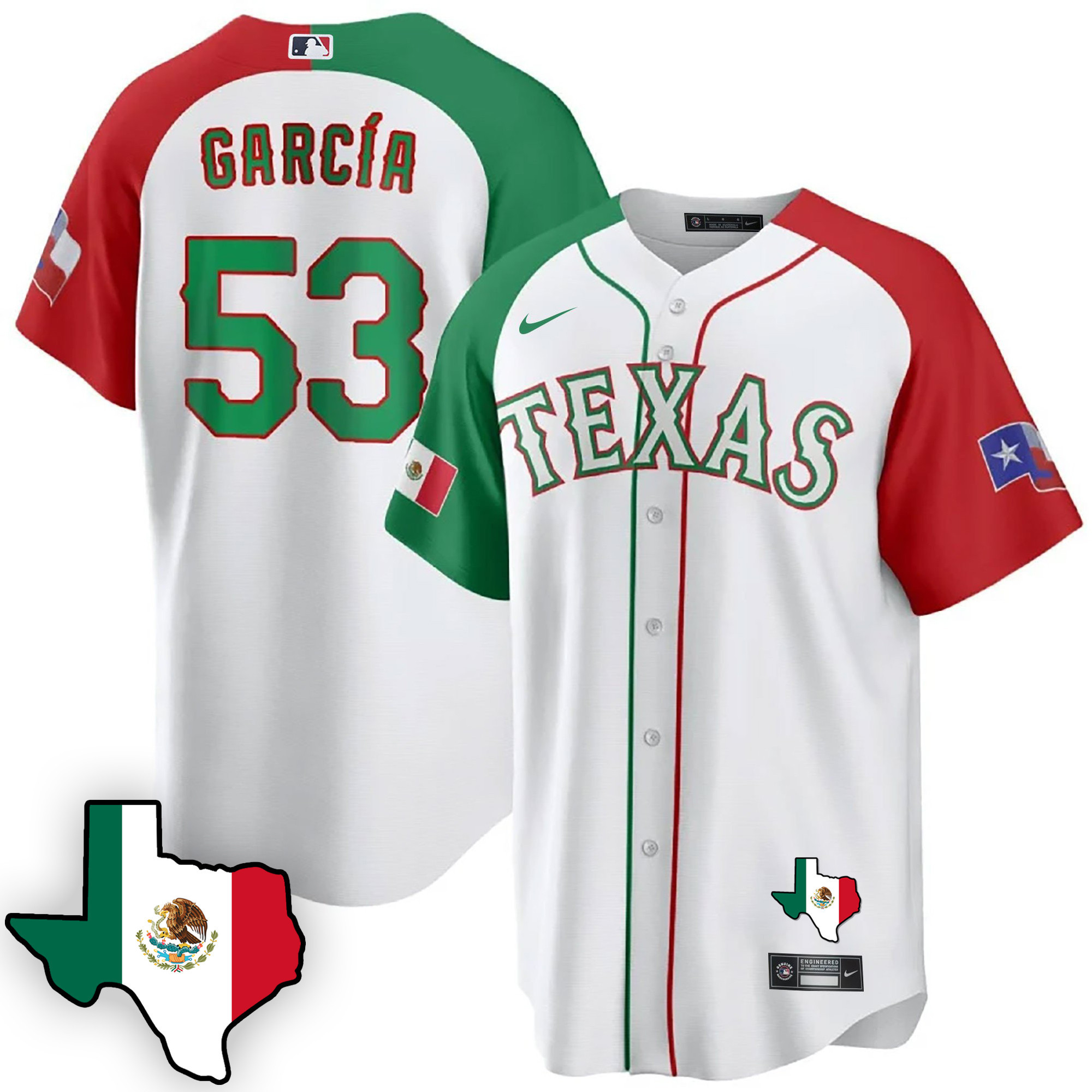 Men's Texas Rangers Mexican Cool Base Jersey V3 - All Stitched - Image 31