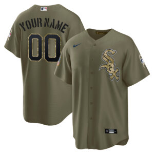 Chicago White Sox Salute To Service Baseball Custom Jersey – All Stitched