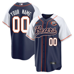 Bears Throwback Baseball Custom Jersey - All Stitched