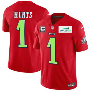 Jalen Hurts Philadelphia Eagles Practice Training Red Jersey - All Stitched