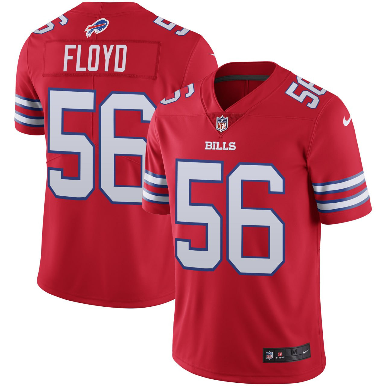 Leonard Floyd Bills Vapor Red Jersey - All Stitched