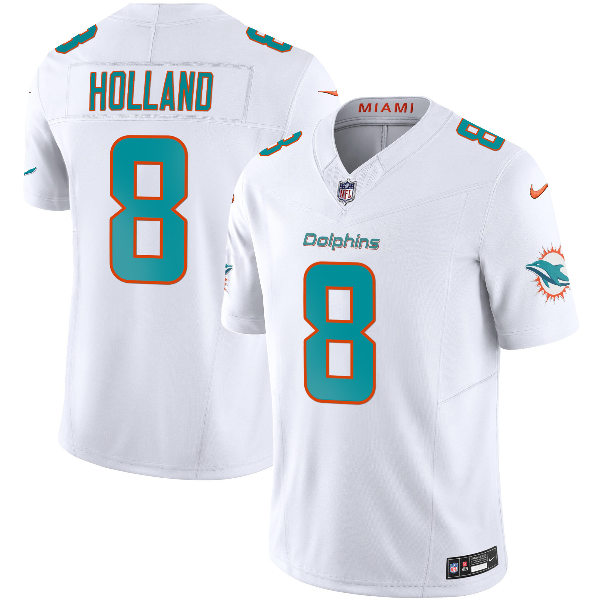 Men's Dolphins Vapor Limited Jersey - All Stitched - Image 22