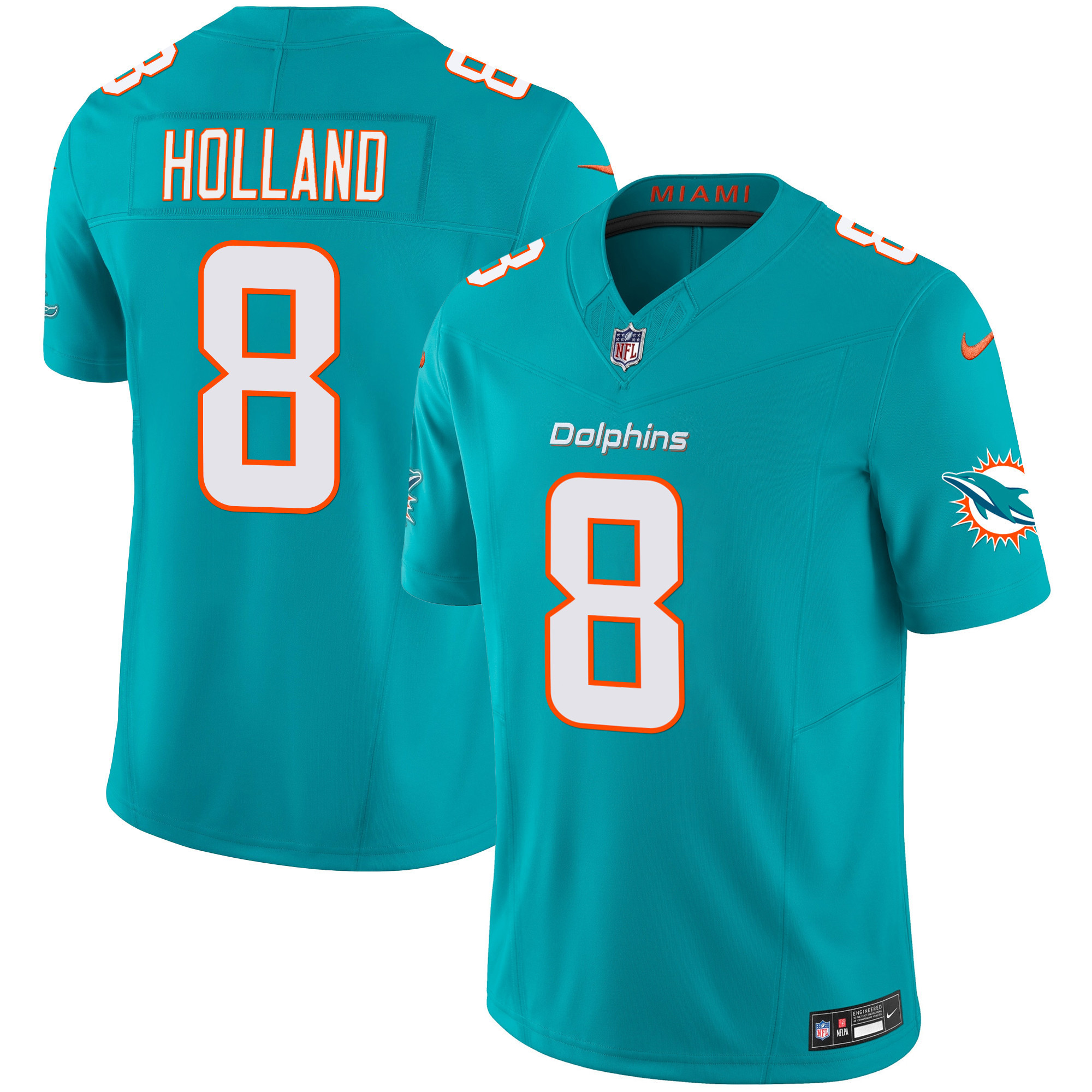 Men's Dolphins Vapor Limited Jersey - All Stitched - Image 16
