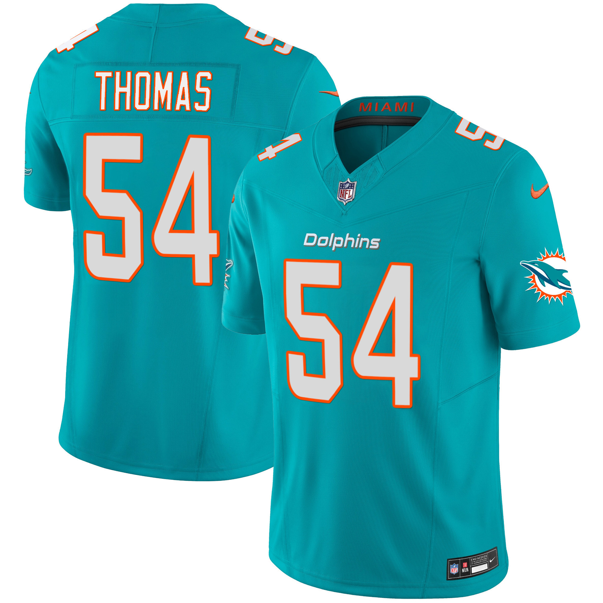 Men's Dolphins Vapor Limited Jersey - All Stitched - Image 18
