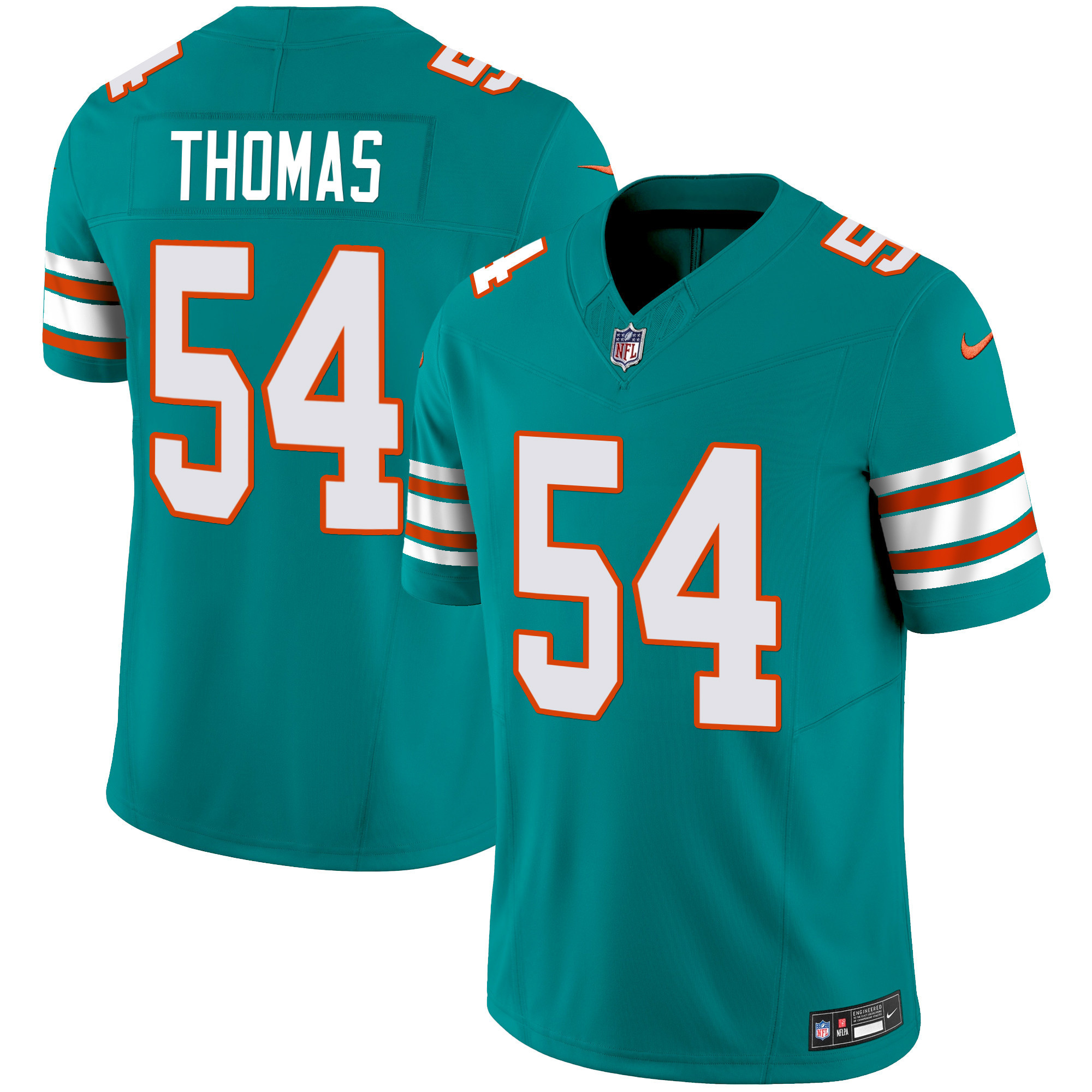 Men's Dolphins Vapor Limited Jersey - All Stitched - Image 6