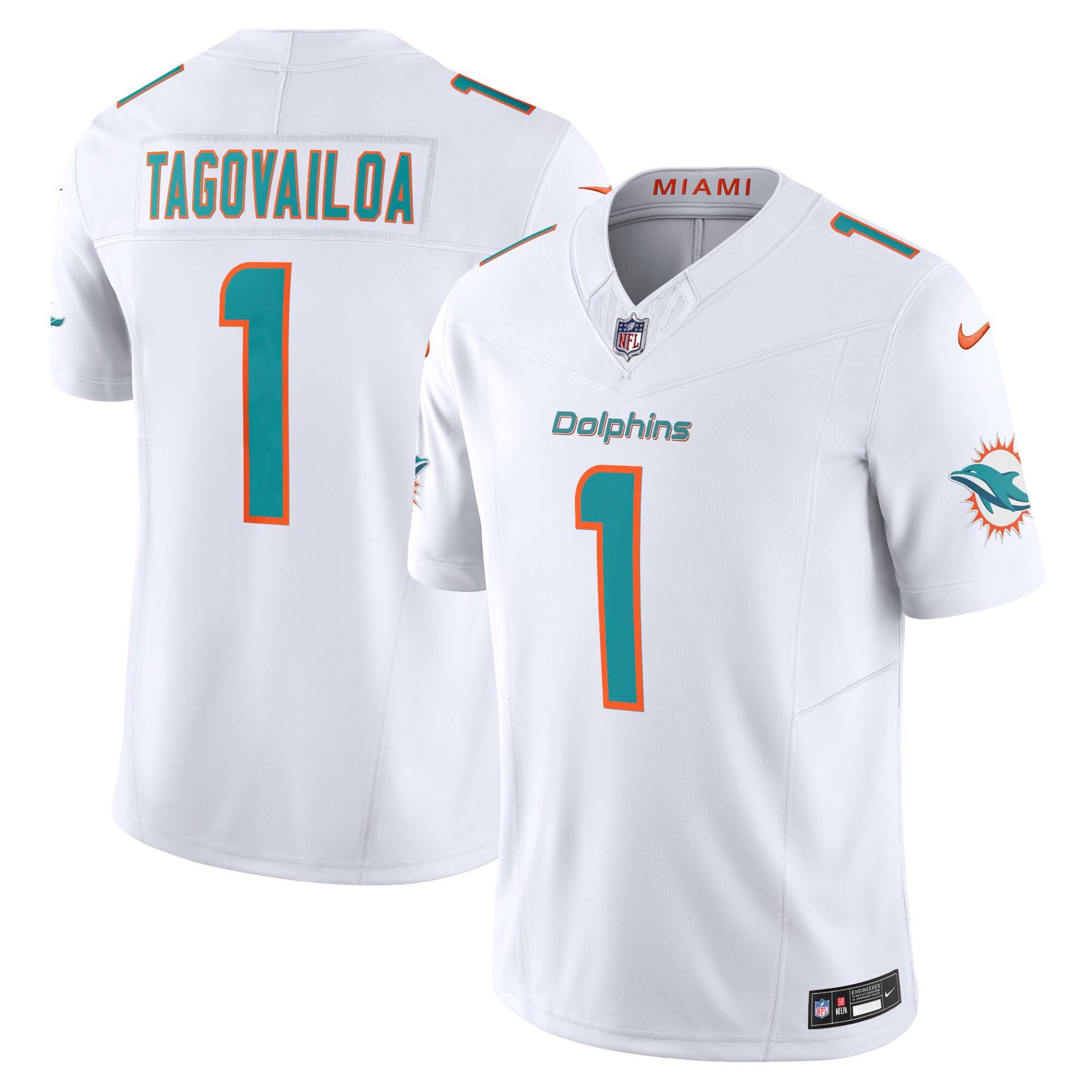 Men's Dolphins Vapor Limited Jersey - All Stitched - Image 19