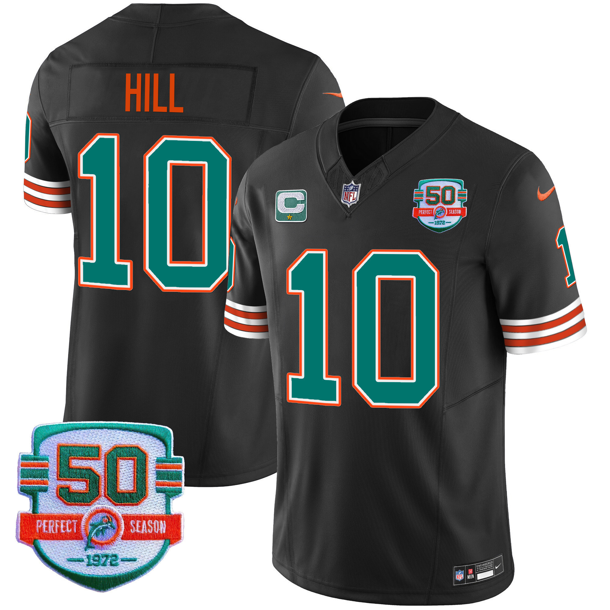 Men's Dolphins Throwback Vapor Jersey - All Stitched - Image 27