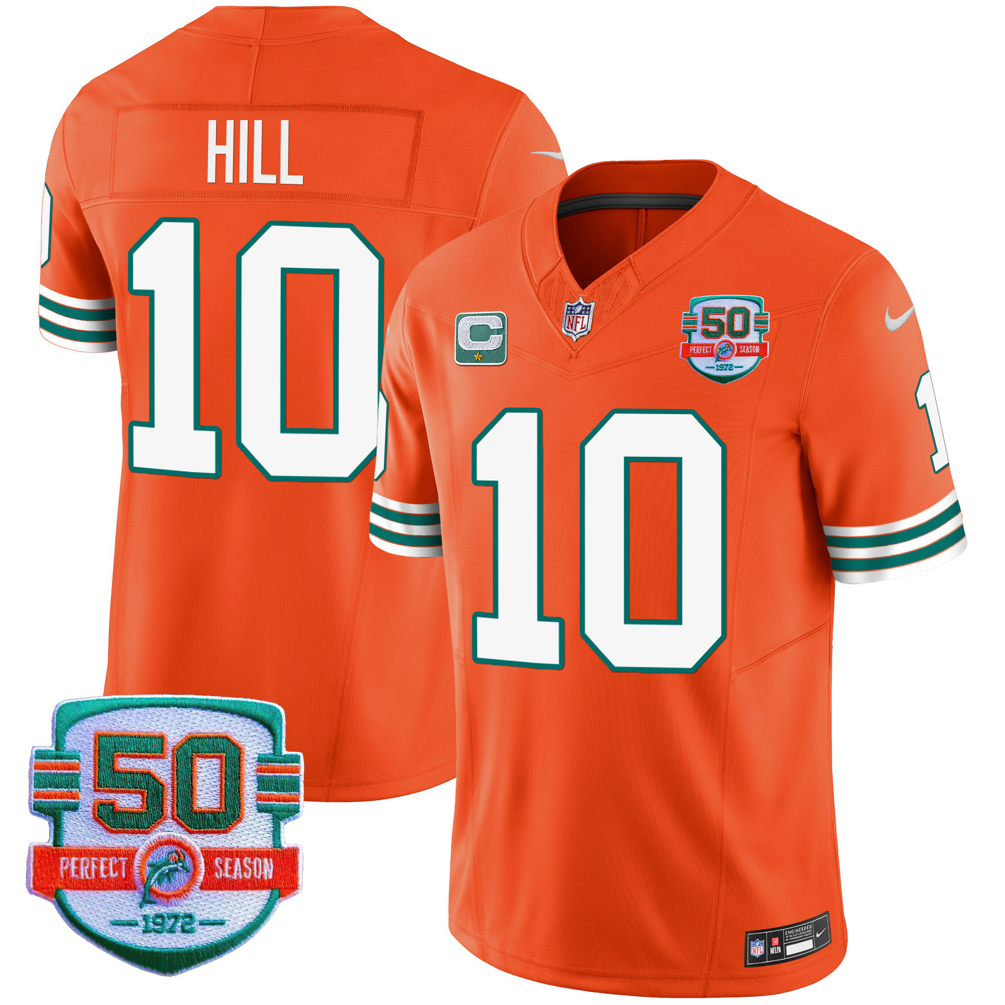 Men's Dolphins Throwback Vapor Jersey - All Stitched - Image 35