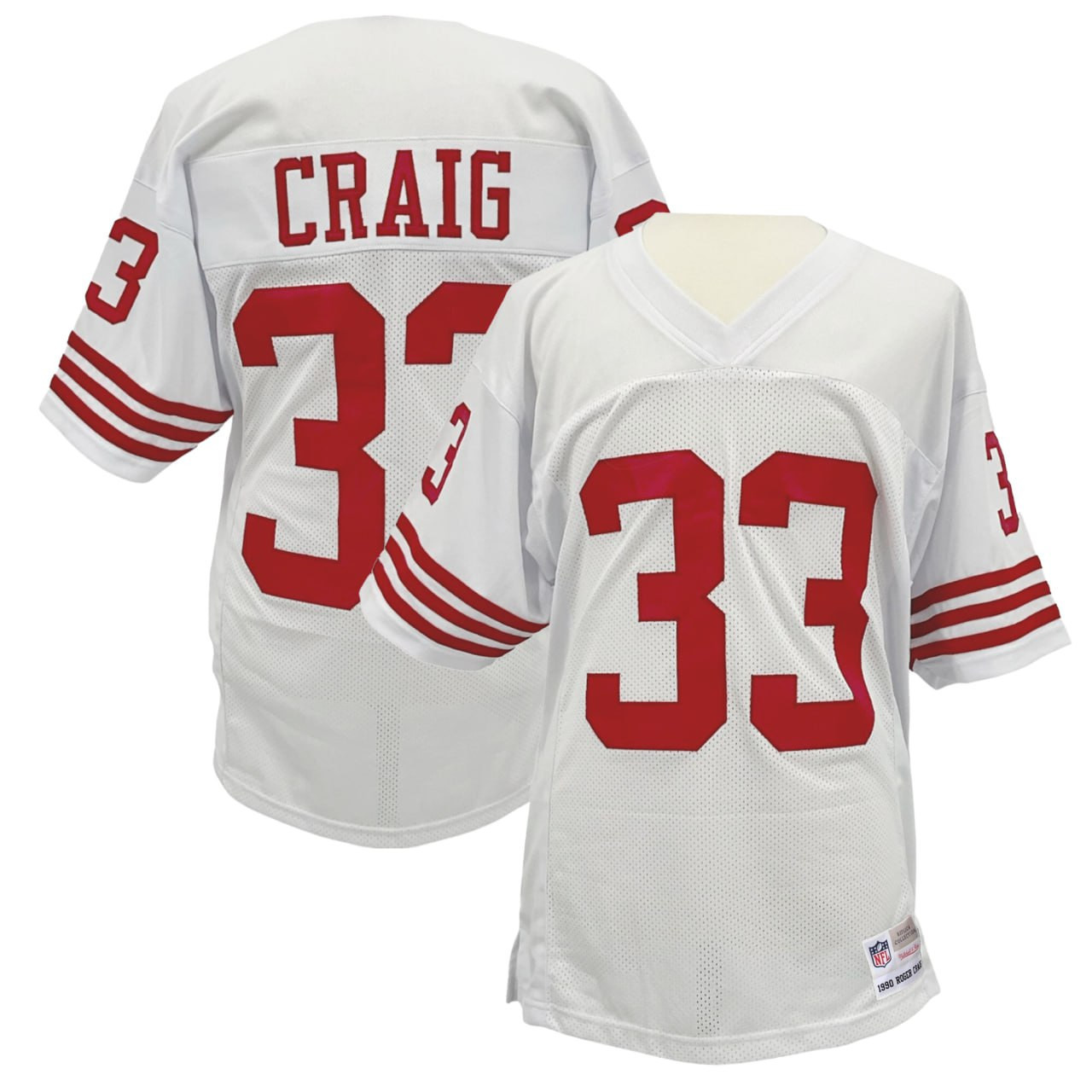 Roger Craig San Francisco 49ers Retired White Jersey - All Stitched