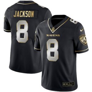 Men's Ravens Gold Vapor Jersey - All Stitched