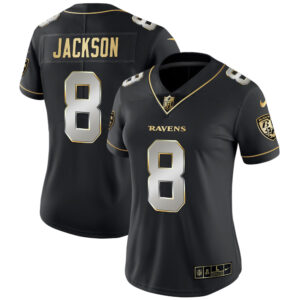 Women's Ravens Gold Vapor Jersey - All Stitched