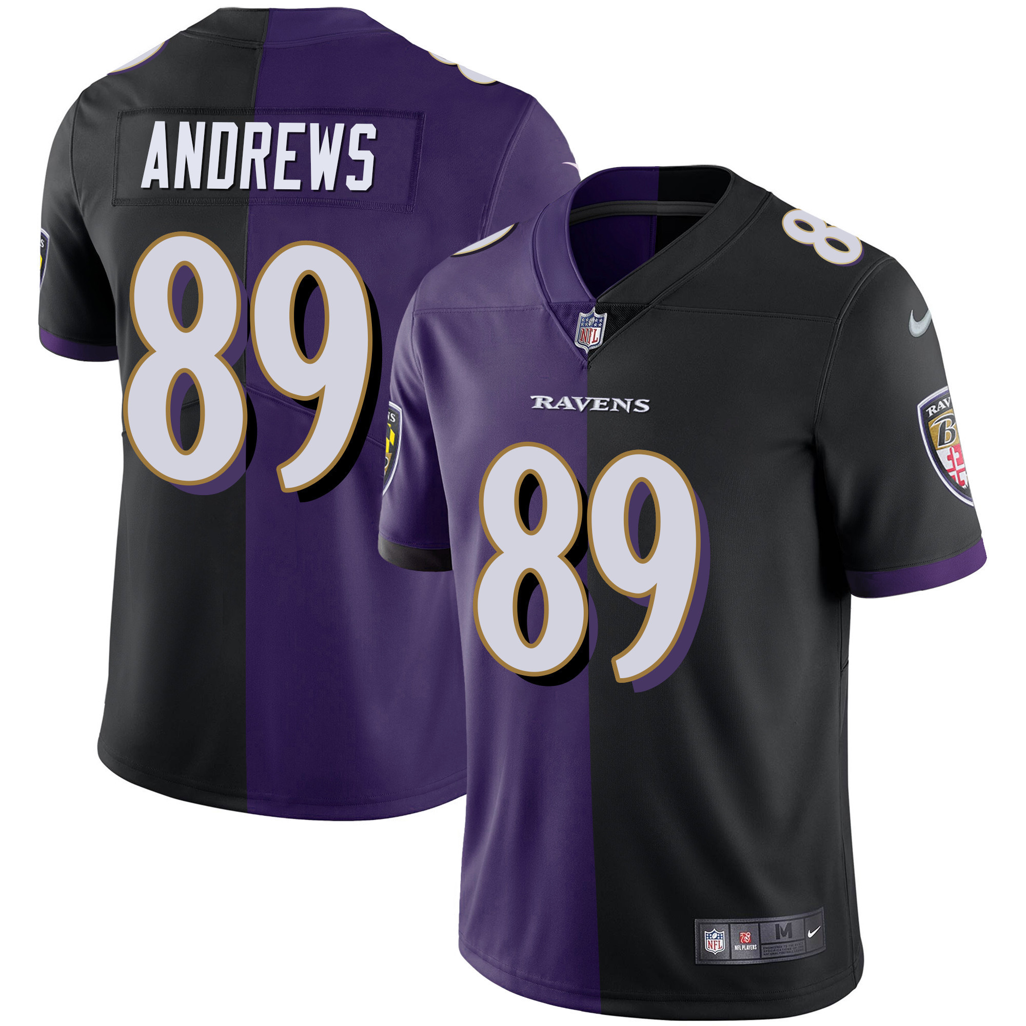 Ravens Split Vapor Jersey - All Stitched - Image 3