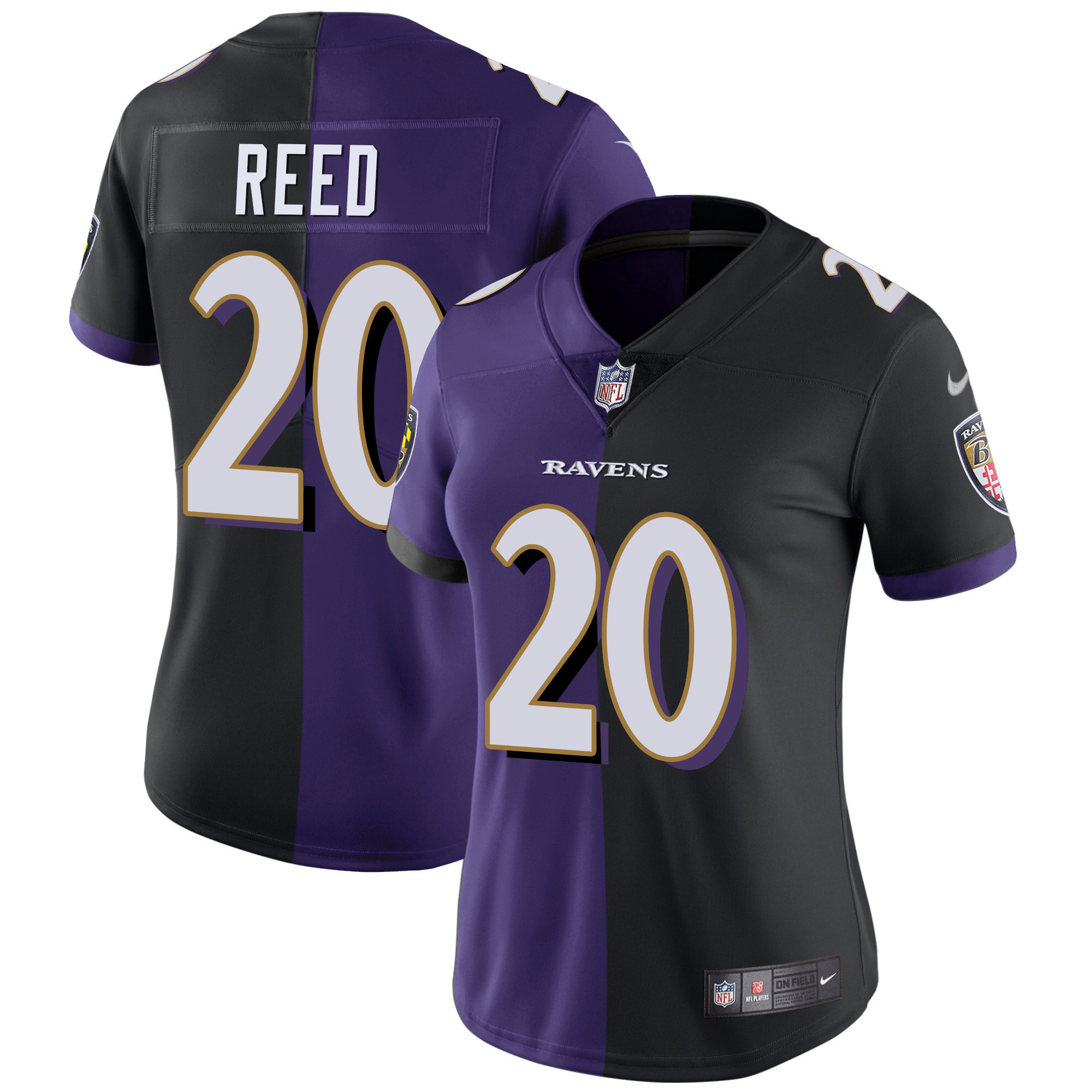 Ravens Split Vapor Jersey - All Stitched - Image 11