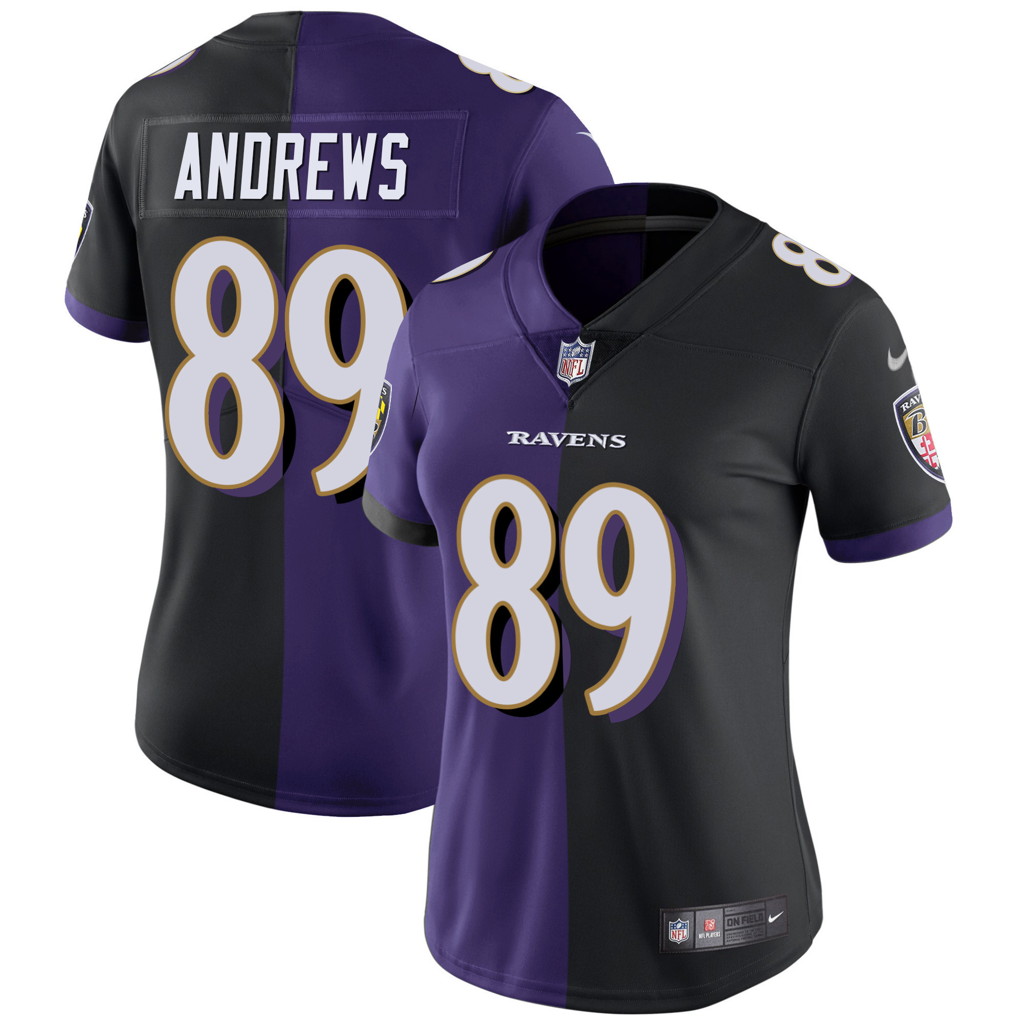 Ravens Split Vapor Jersey - All Stitched - Image 10