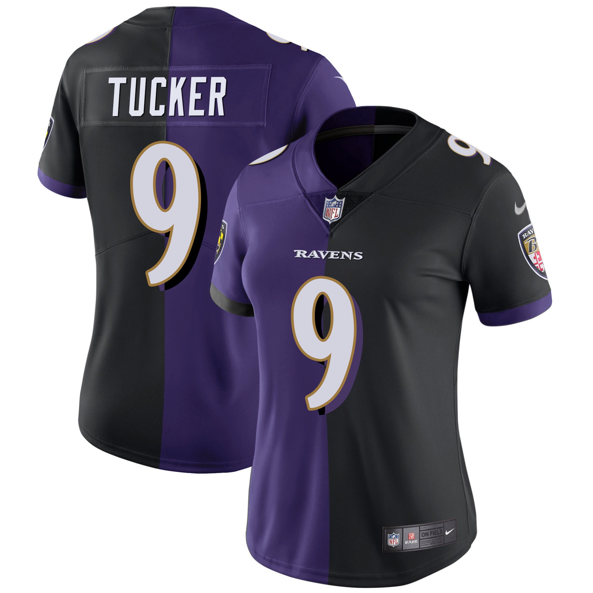 Ravens Split Vapor Jersey - All Stitched - Image 9