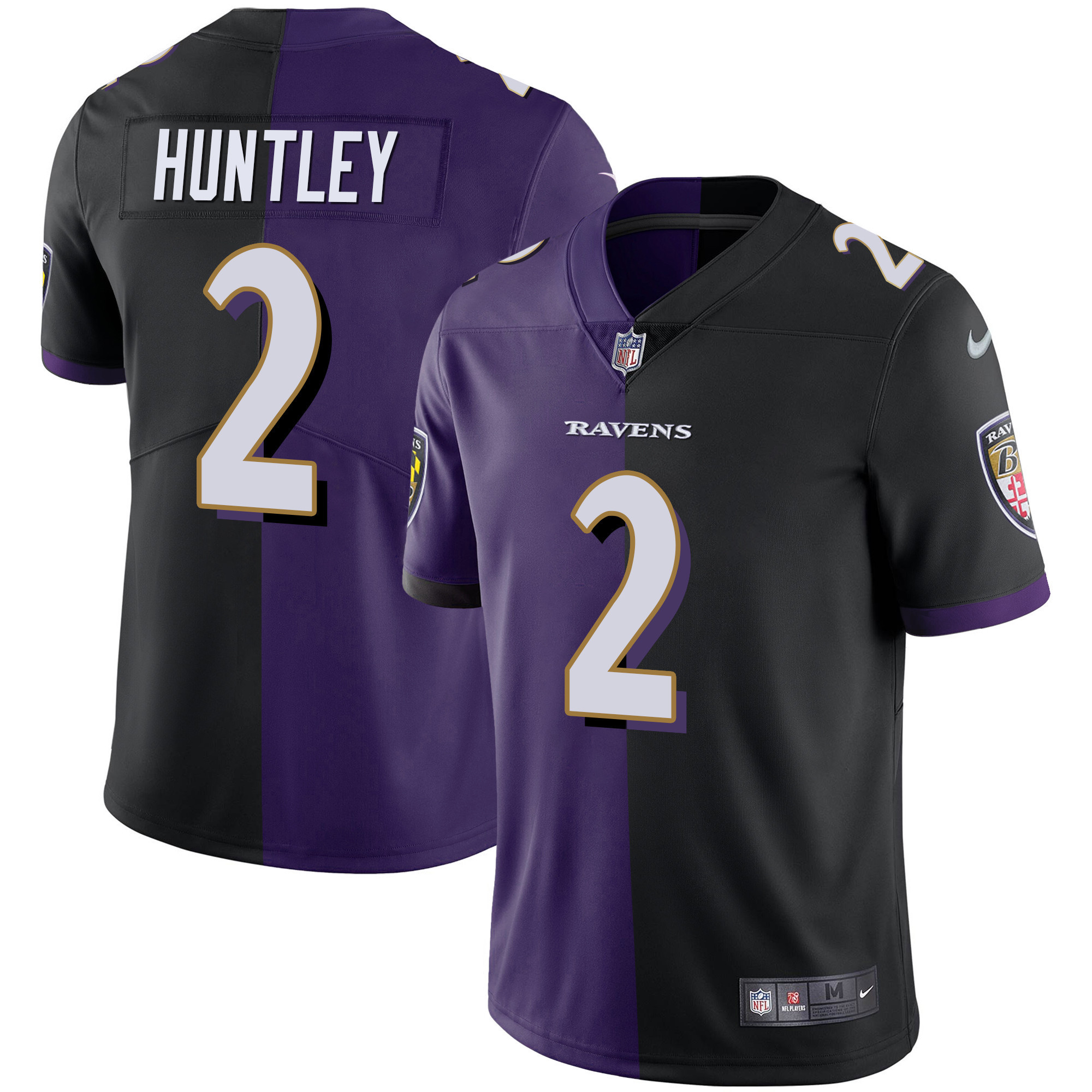 Ravens Split Vapor Jersey - All Stitched - Image 7