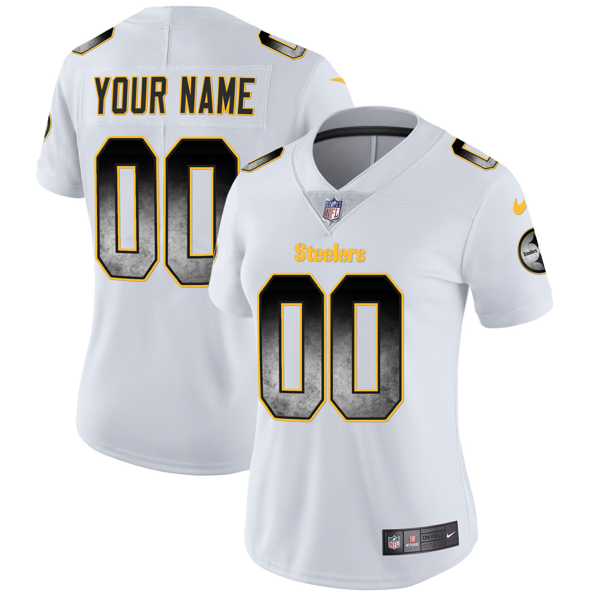 Steelers Arch Smoke Vapor Custom Jersey - All Stitched - Image 9