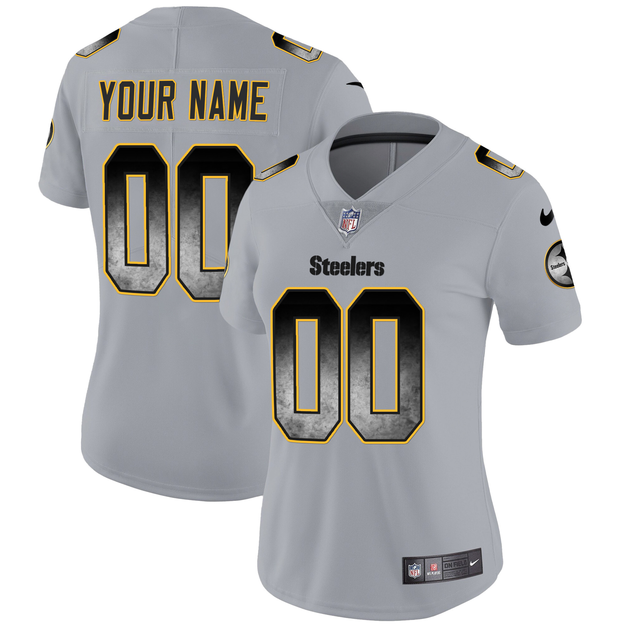 Steelers Arch Smoke Vapor Custom Jersey - All Stitched - Image 10