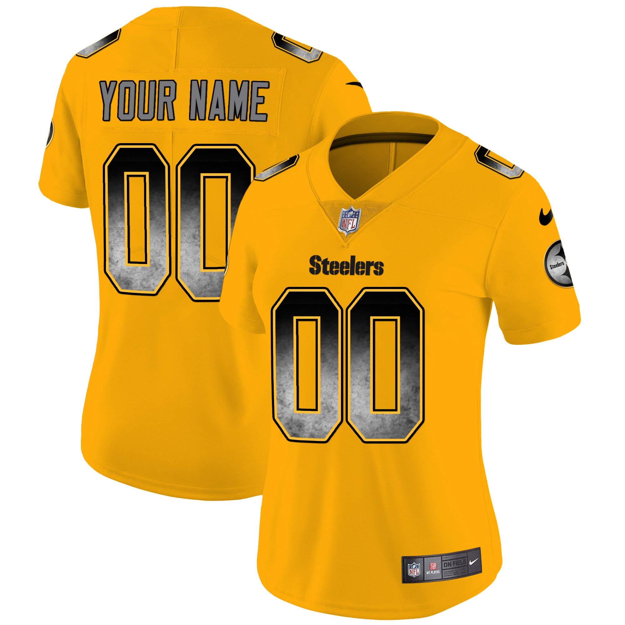 Steelers Arch Smoke Vapor Custom Jersey - All Stitched - Image 11