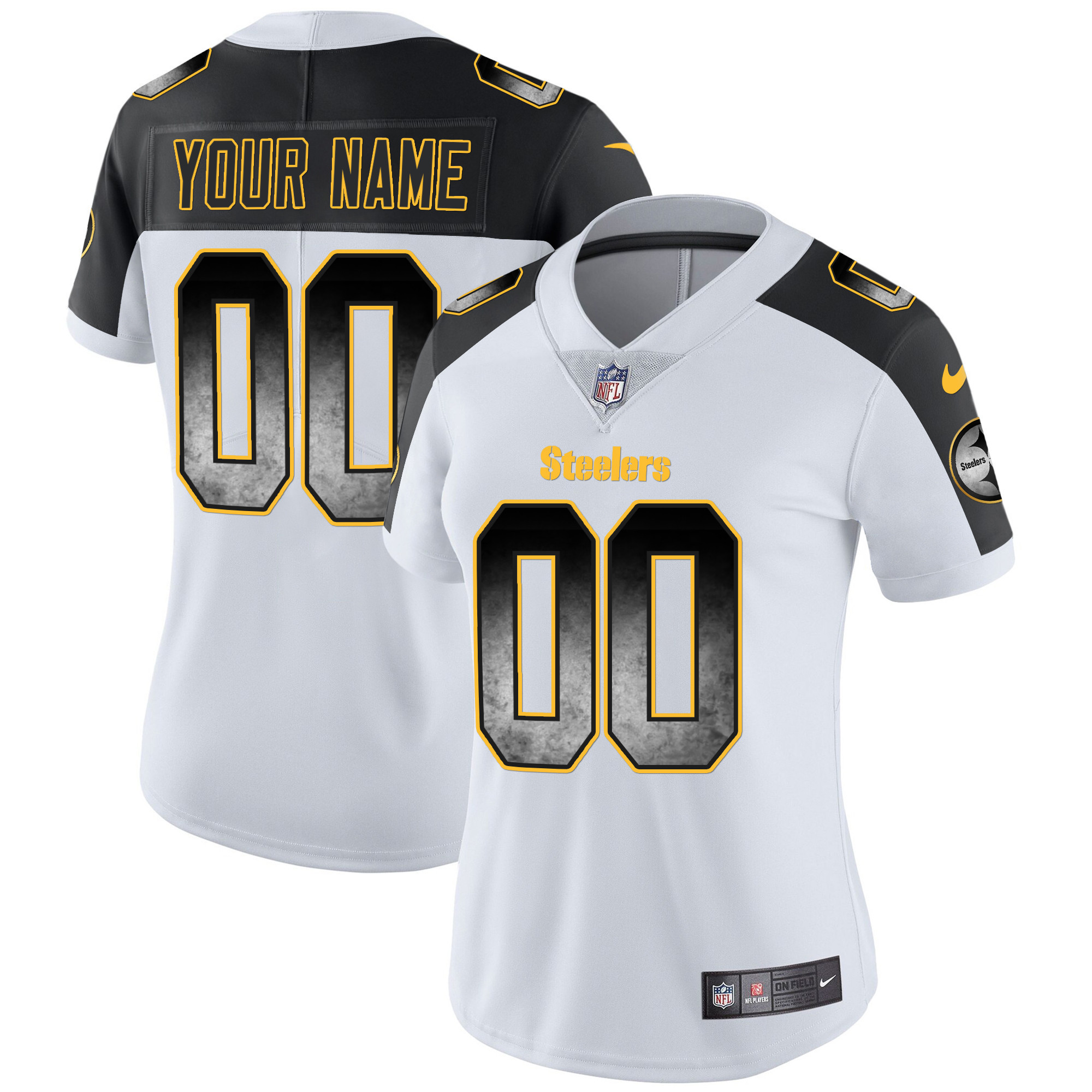 Steelers Arch Smoke Vapor Custom Jersey - All Stitched - Image 12